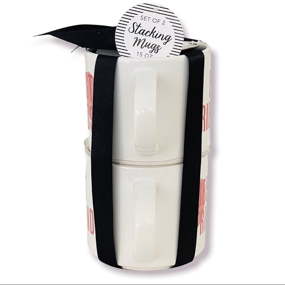 Stacking MUGS 2 Pack “BEST FRIENDS/BEST FRIENDS” - Picture 2 of 5